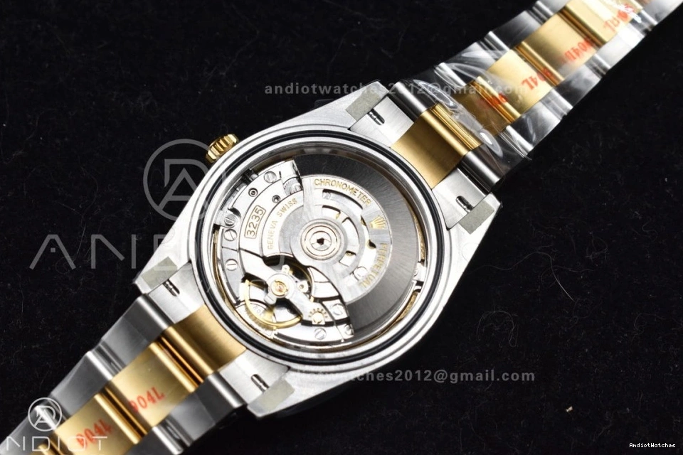 Oyster 904L Bracelet 1:1 YG 126333 SS Steel Clean VR Sleek on DateJust Textured 608 Dial Best 41 YG Edition 0826